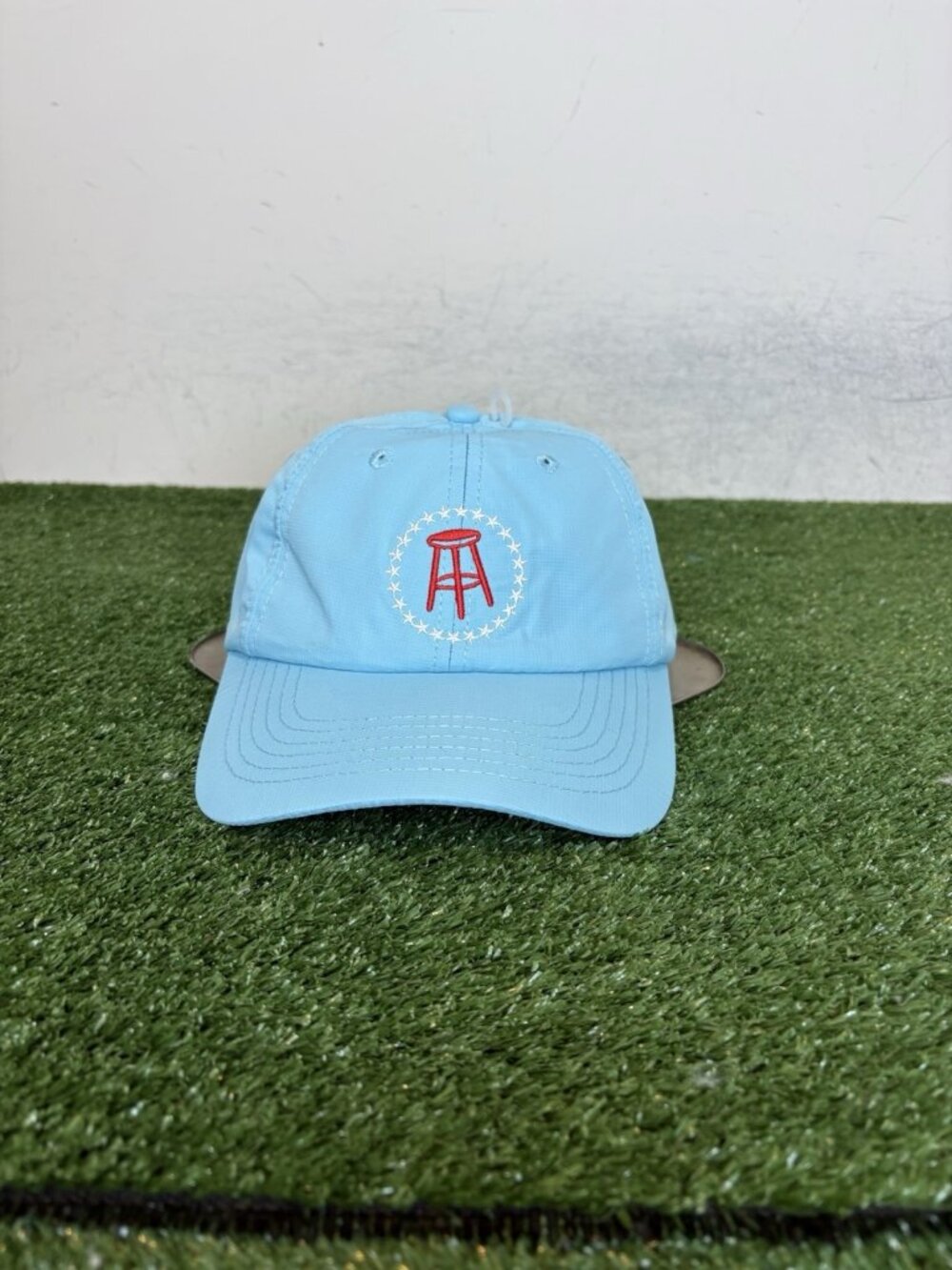 Barstool sports hat cap strap back one size OSFA baby blue lightweight mens
